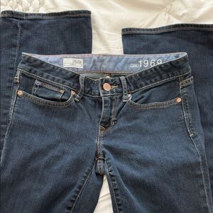 GAP Dark Blue Bootcut Jeans - Women's, Low Waist, Size 25/0R